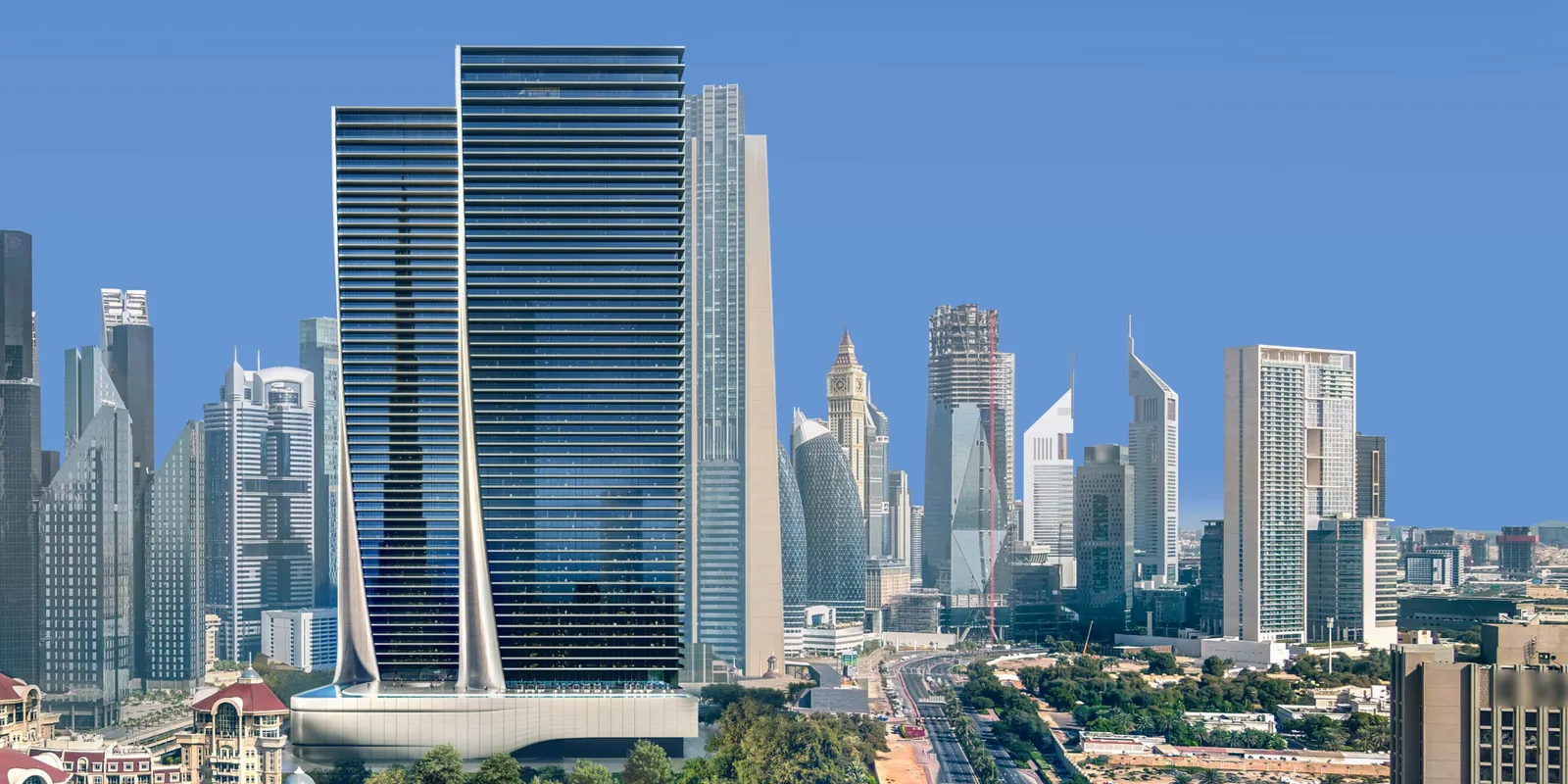 Akala, Skyline zwischen DIFC und Downtown
