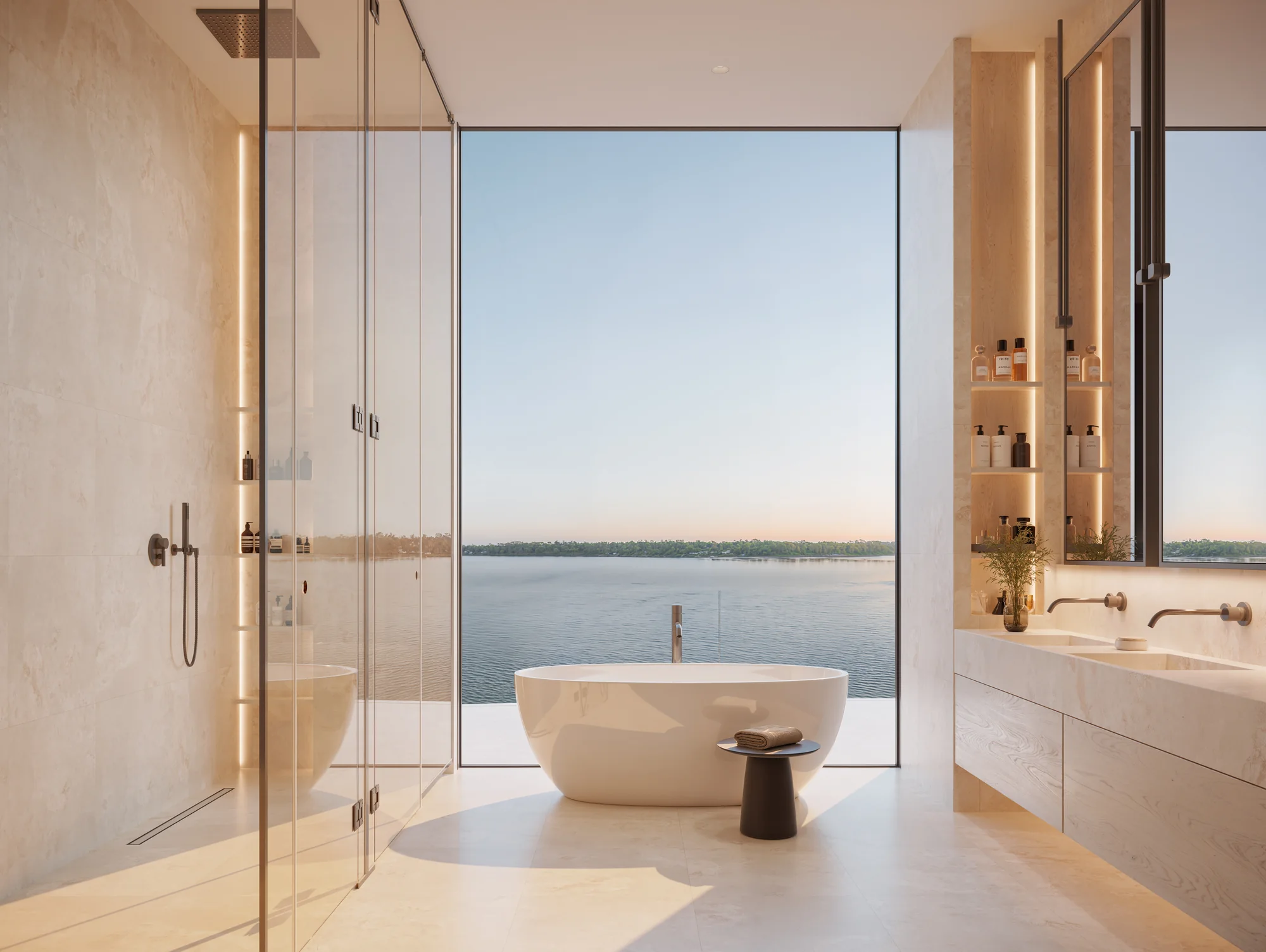 AYA, Sky-Villa-Bad mit freistehender Wanne