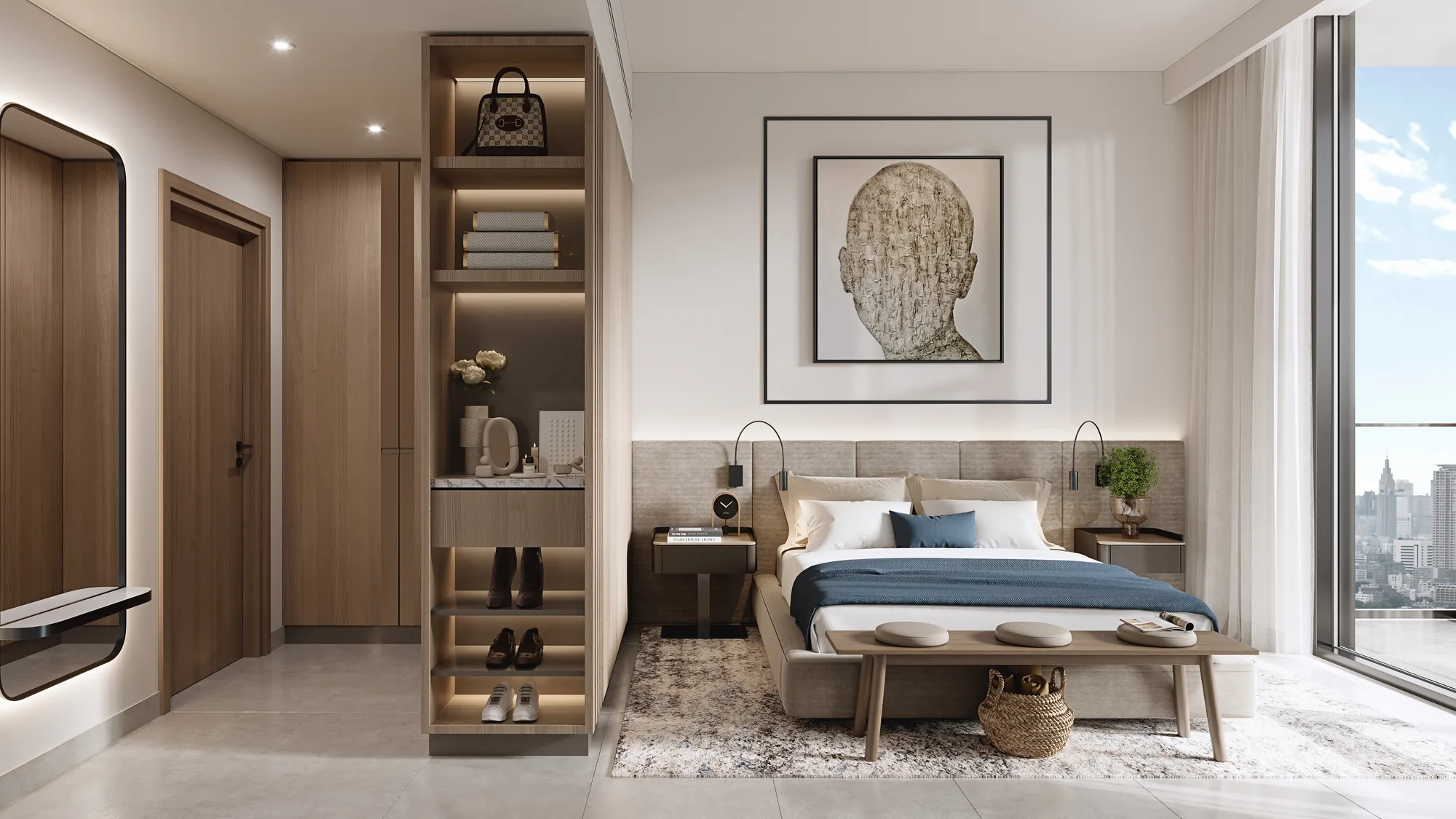 Belgravia Gardens, Schlafzimmer