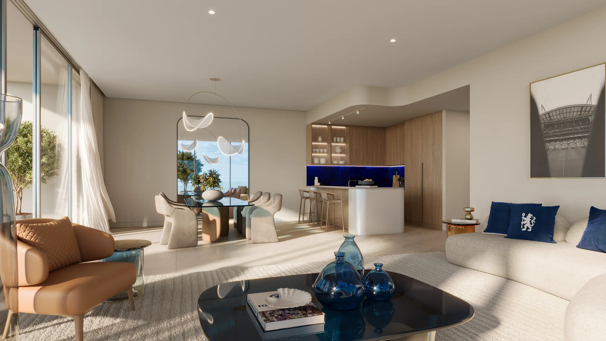 Chelsea Residences, Wohnbereich mit Meerblick