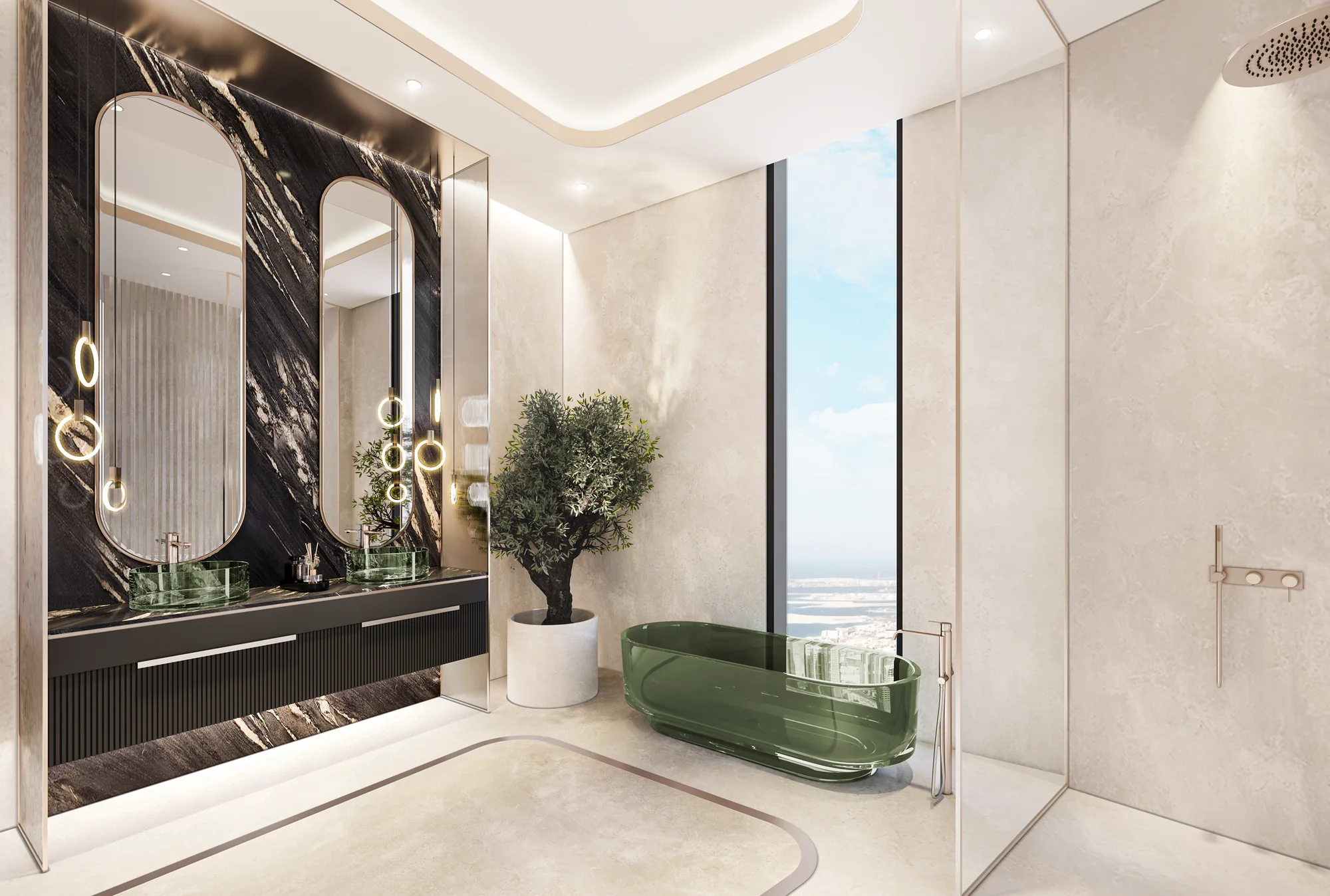 Couture by Cavalli, Master-Ensuite in Marmor