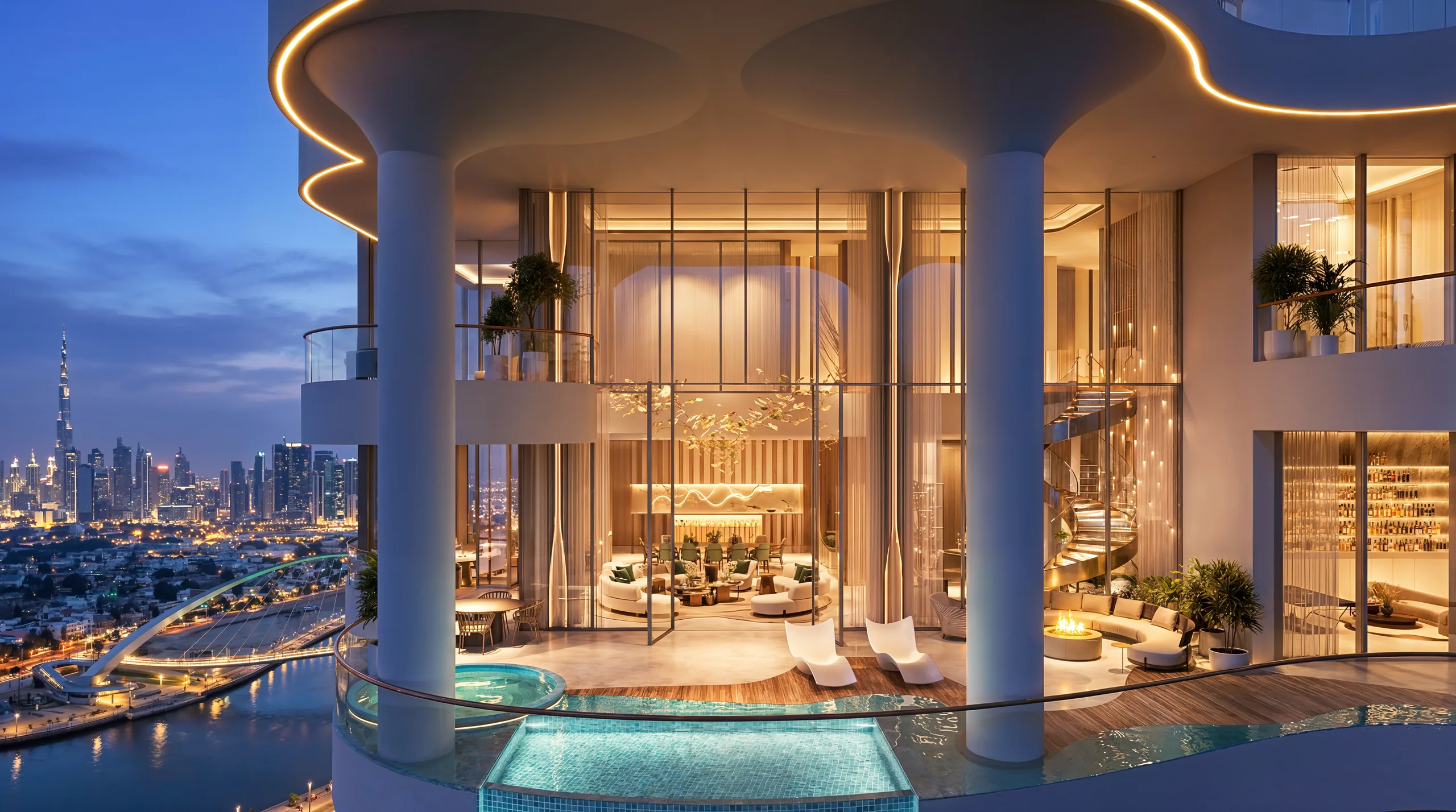 Couture by Cavalli, DAMAC, private Terrasse mit Infinity-Pool