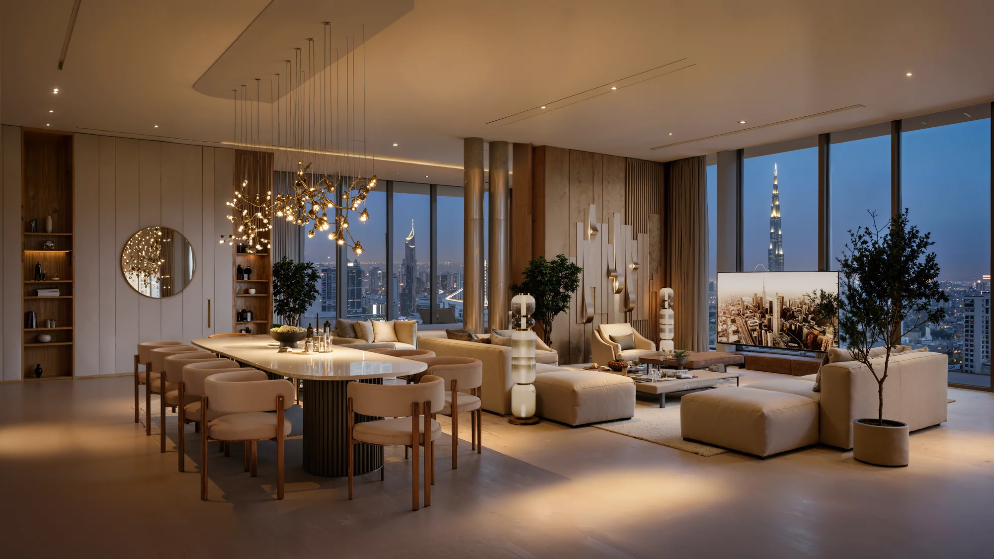 DWTN Residences, Penthouse mit Skyline-Blick
