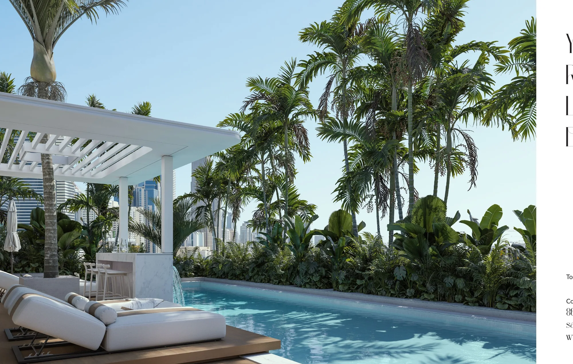 Elemental 78, Rooftop-Pool mit Cabana