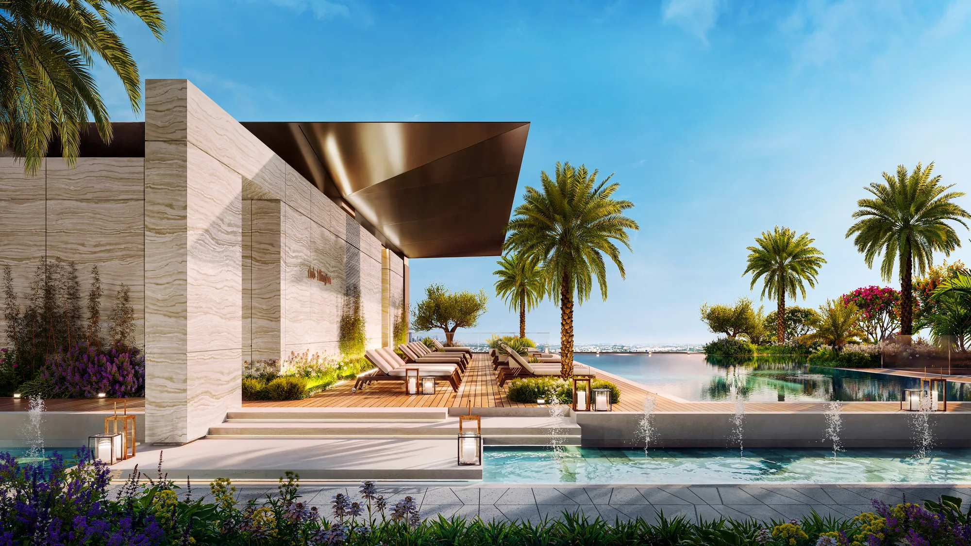 Eltiera Views, Pool Deck an der Wasserlage