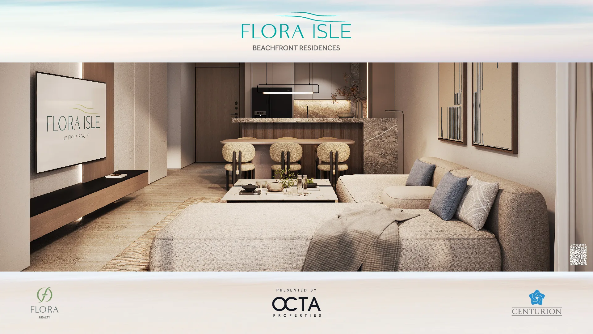 Flora Isle, Wohnbereich mit Meerblick