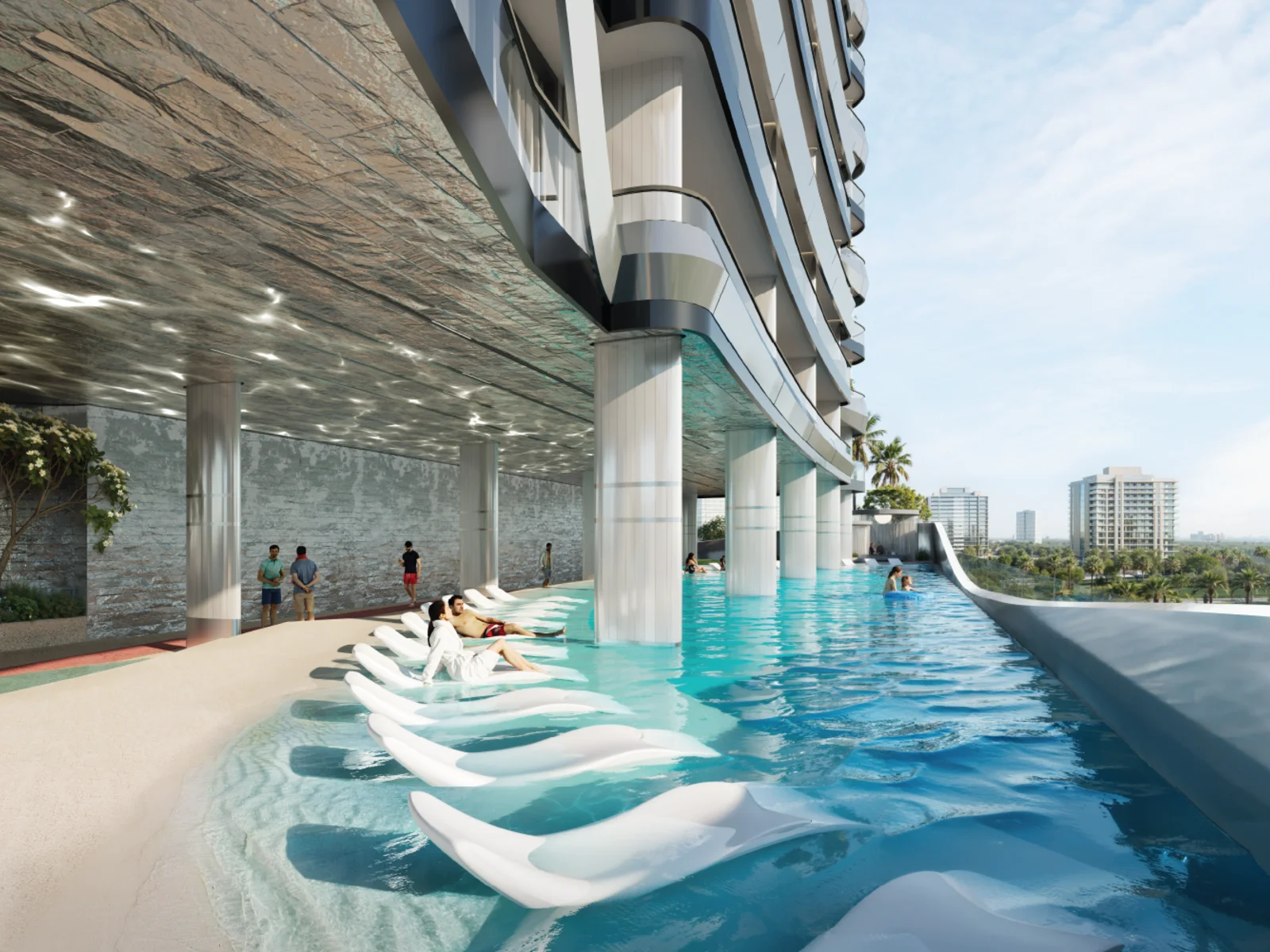 Hadley Heights 2, Skyline Beach Infinity Pool über dem Kanal