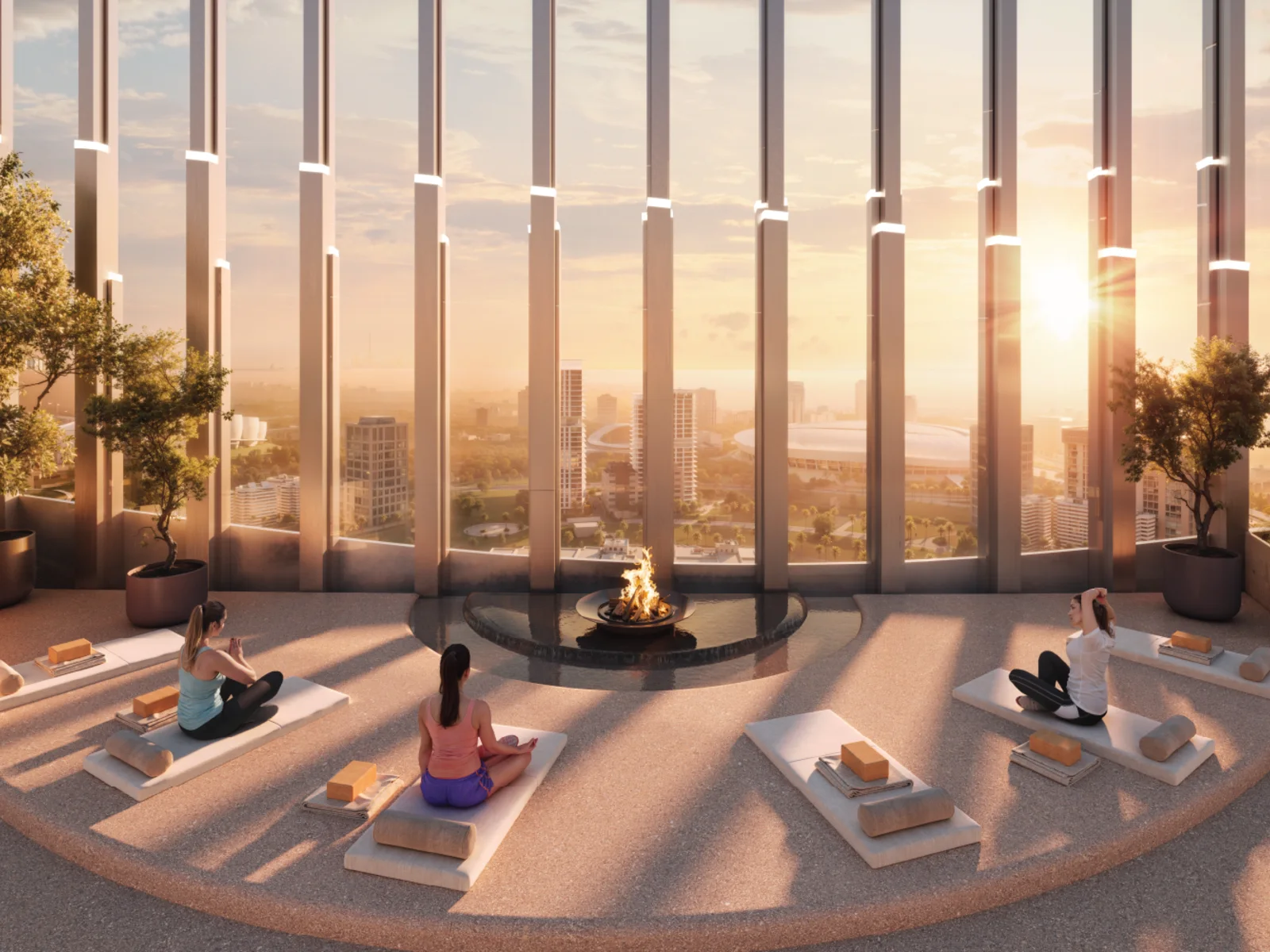 Hadley Heights 2, Sky Vitality Deck mit Blick über Dubai Sports City