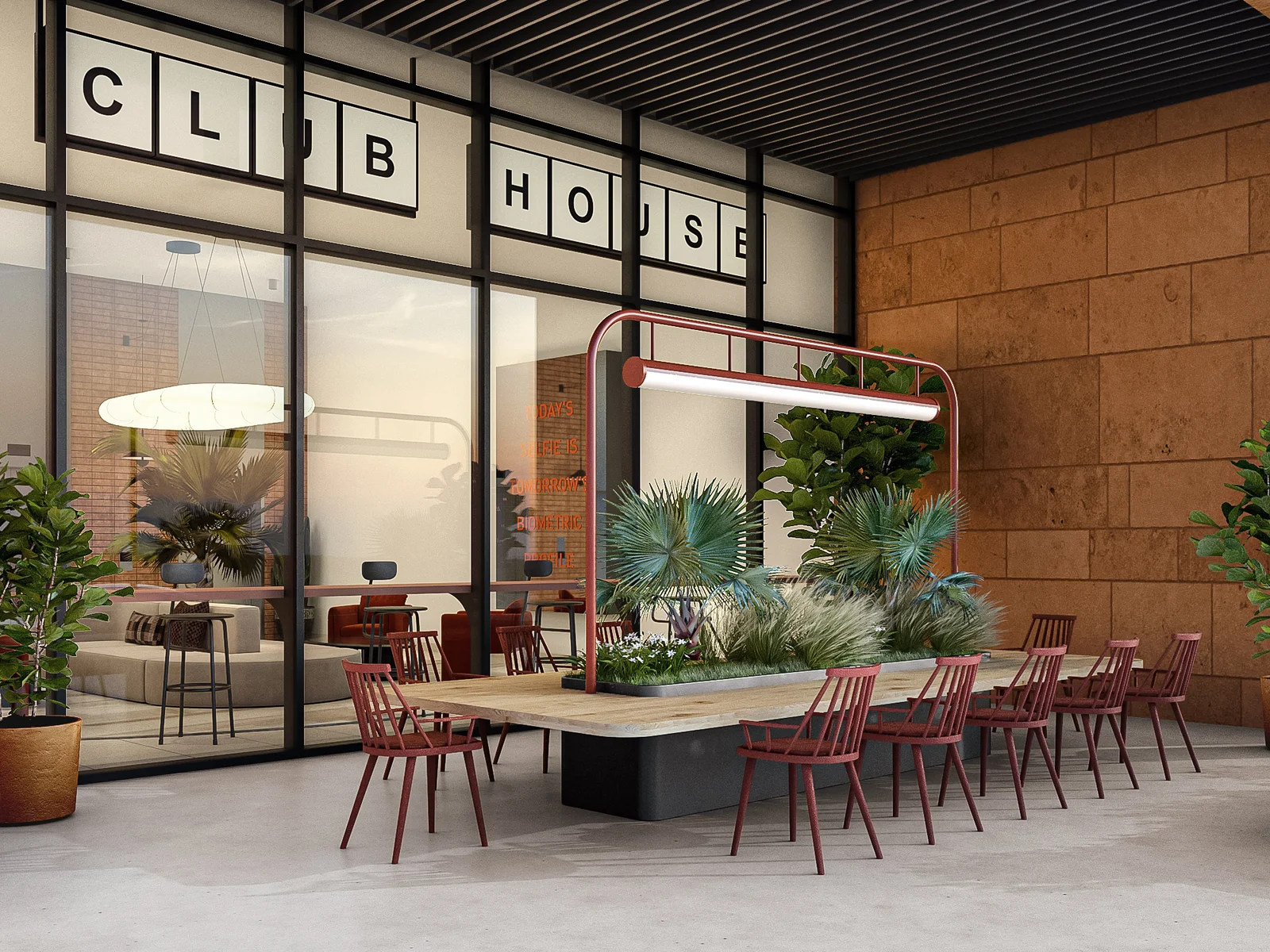 Hadley Heights, Clubhouse und Social-Bereich der Bewohner