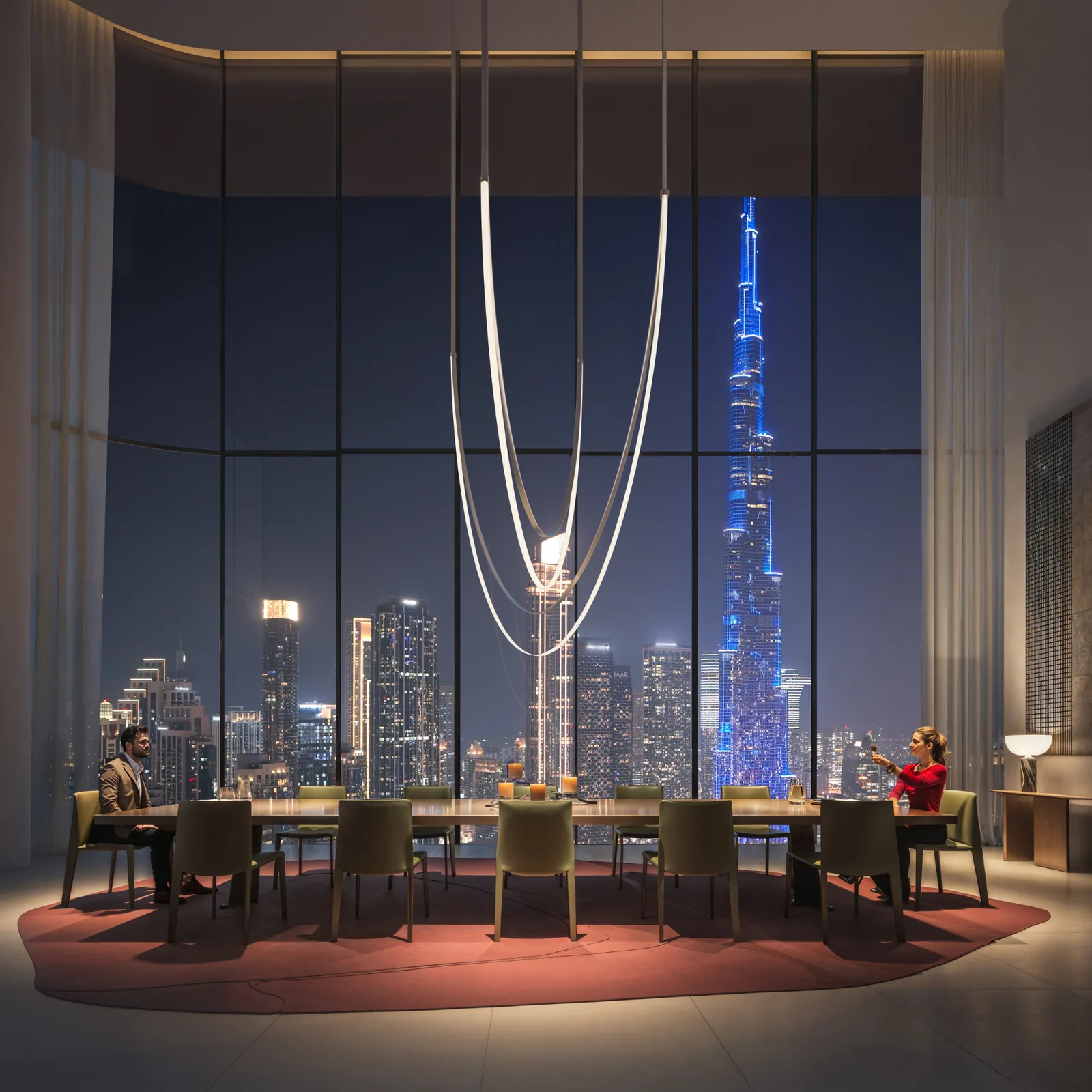 Inaura, Dining mit Burj-Khalifa-Blick