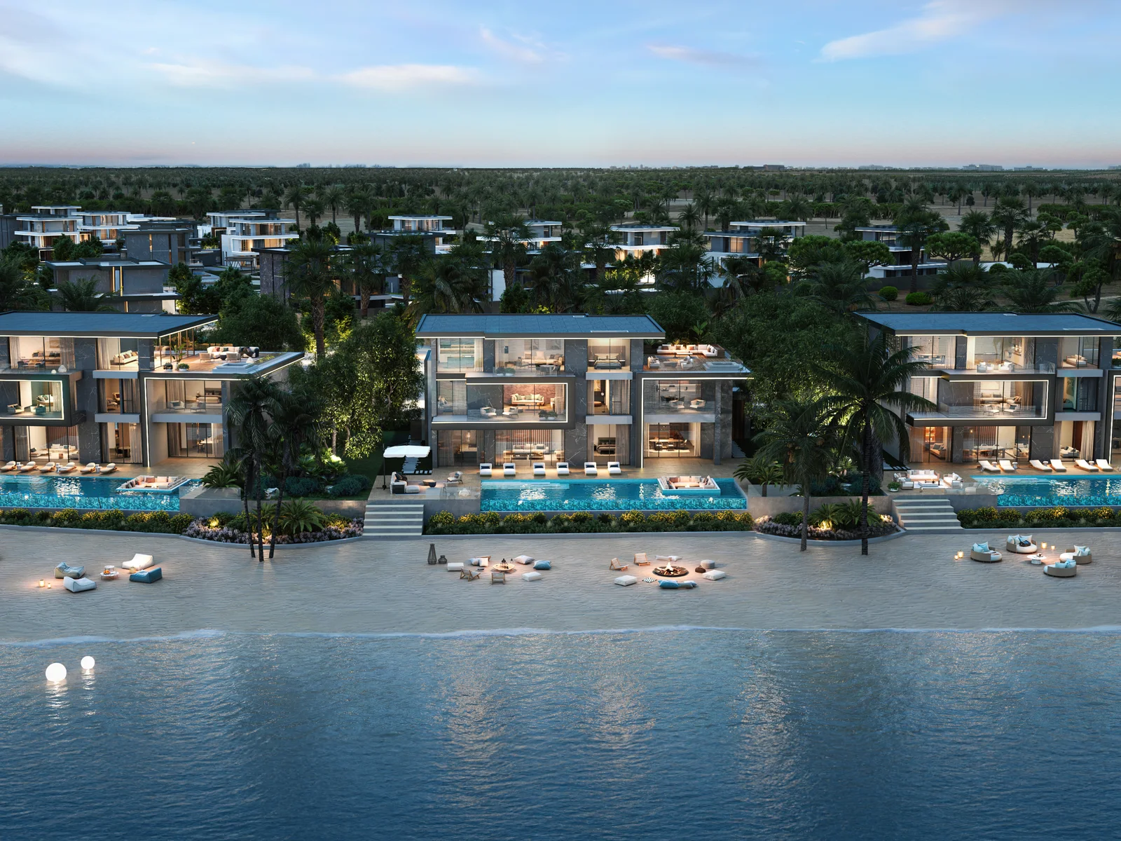 Jacob & Co. Beachfront Living, Luftbild der Kuestenenklave