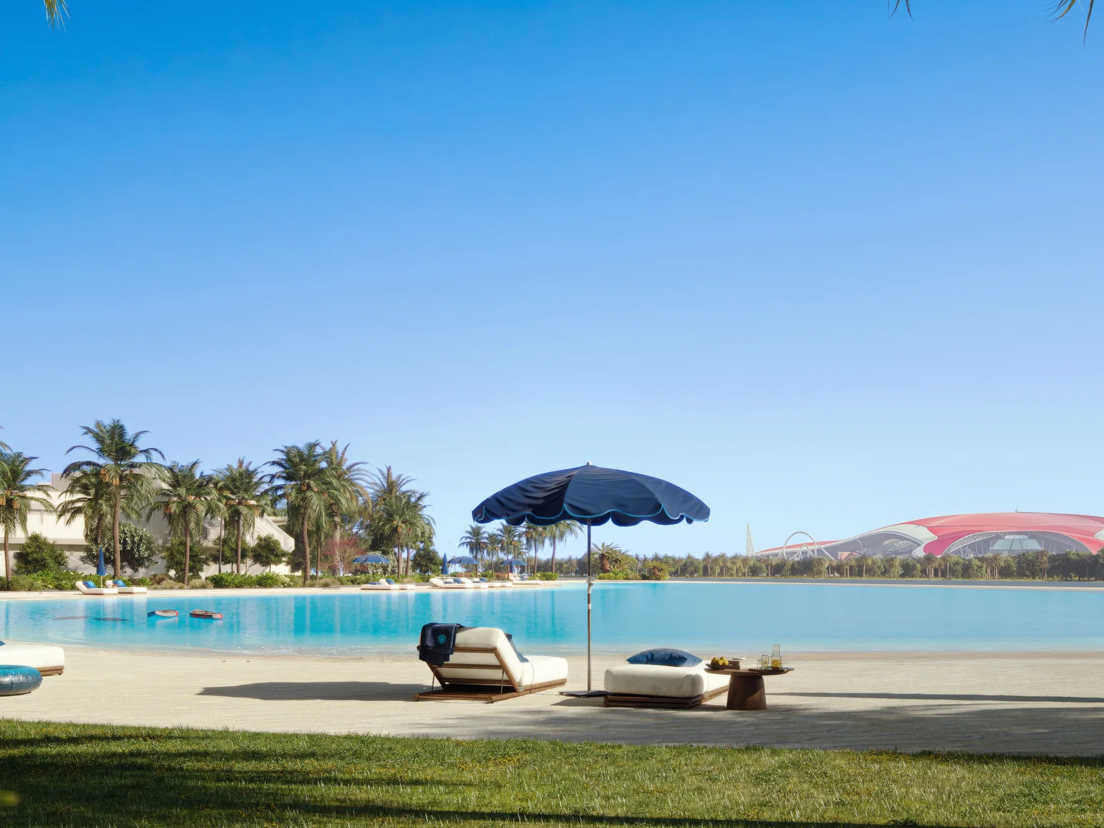 Manchester City Yas Residences, Kristall-Lagune mit Poolbereich