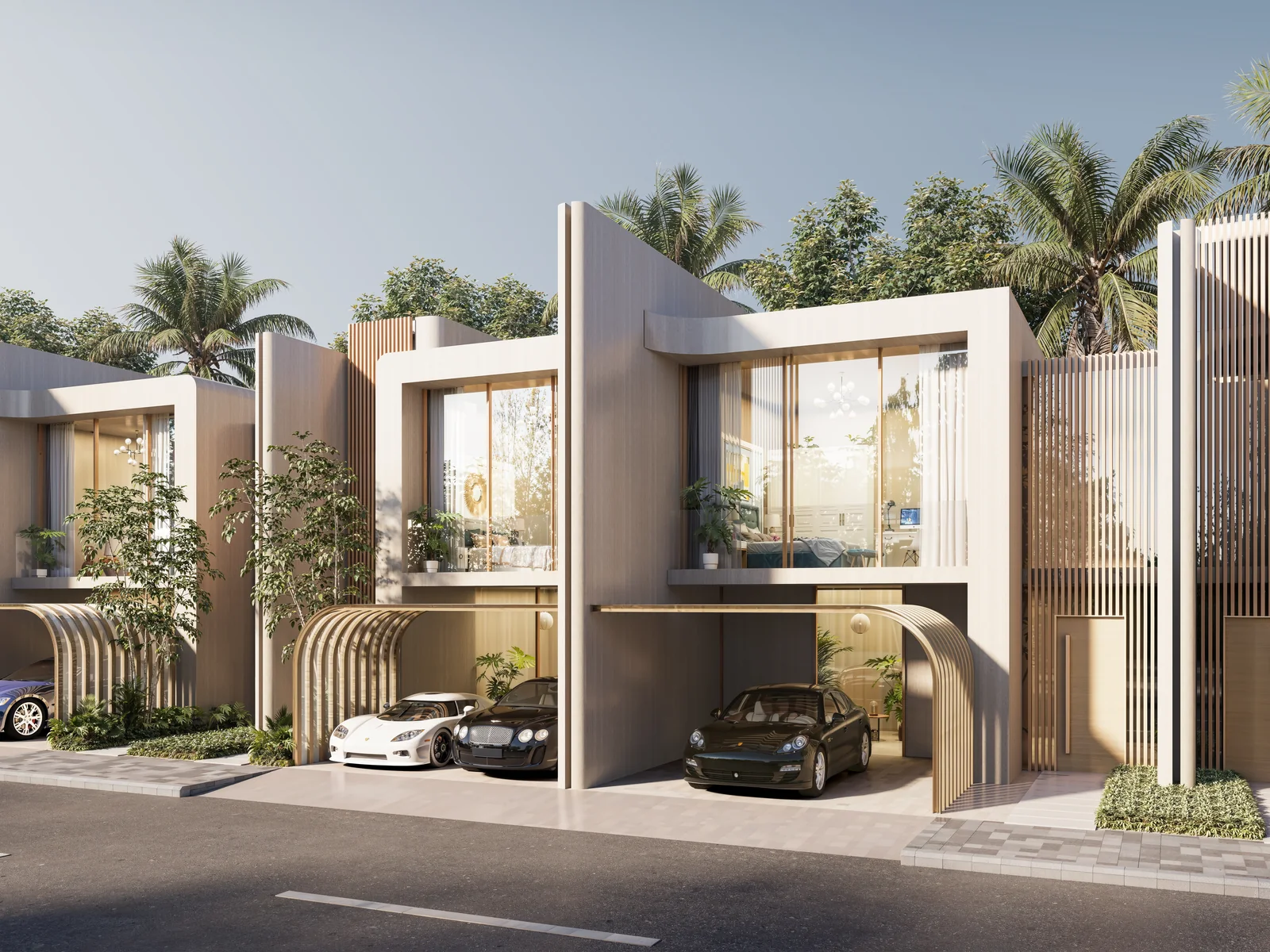 Manchester City Yas Residences, Townhouse-Aussenansicht