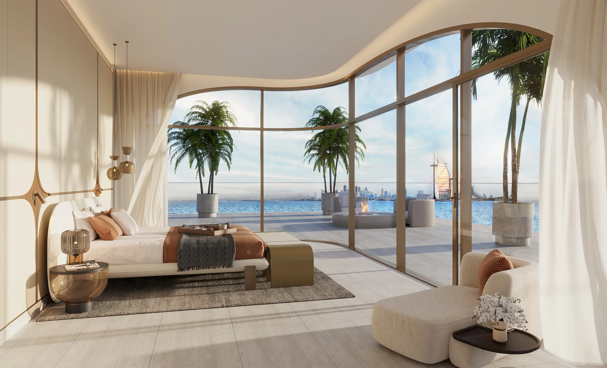 Ocean House, Schlafzimmer einer Penthouse-Einheit