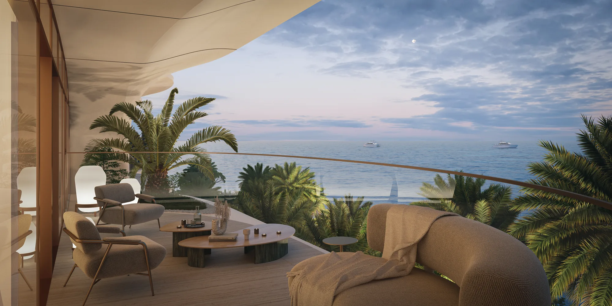 Ocean House, Balkonblick auf das offene Meer