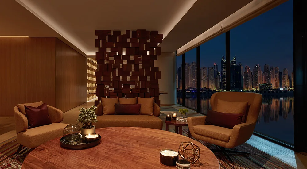 One at Palm Jumeirah, Wohnbereich mit Blick