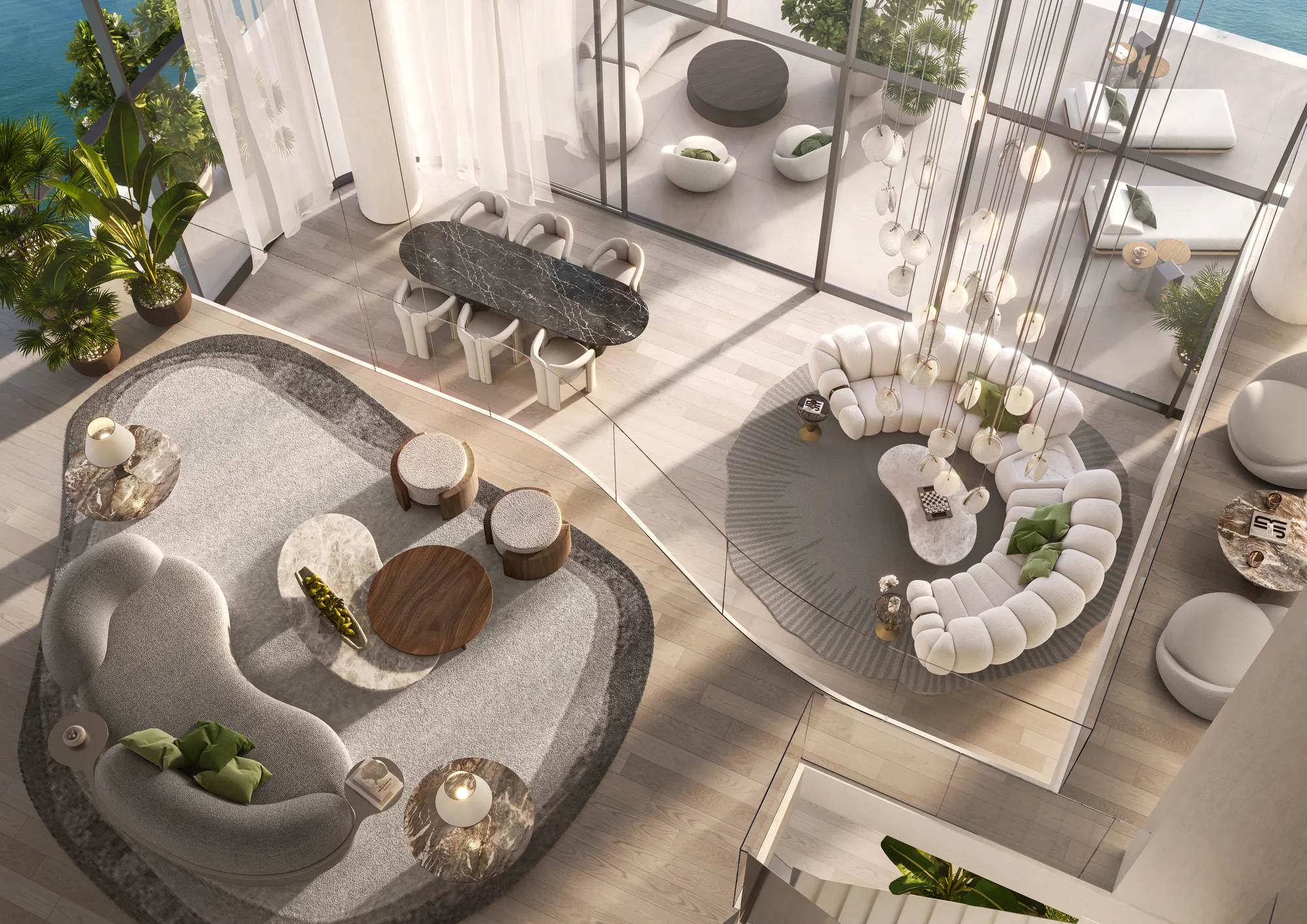 Passo, Penthouse-Wohnbereich mit doppelter Höhe