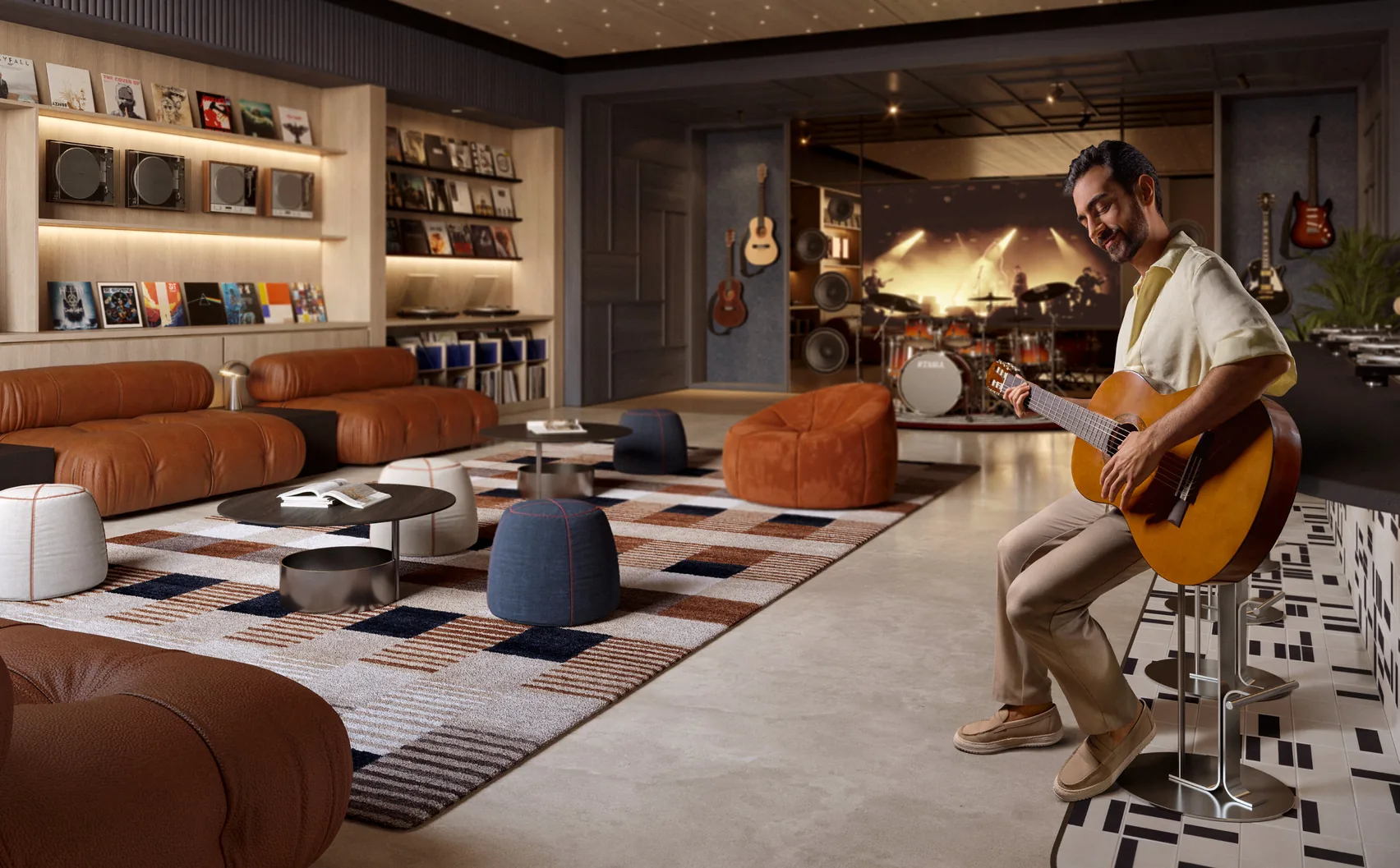 Rise by Athlon, Rhythm Room mit Musik
