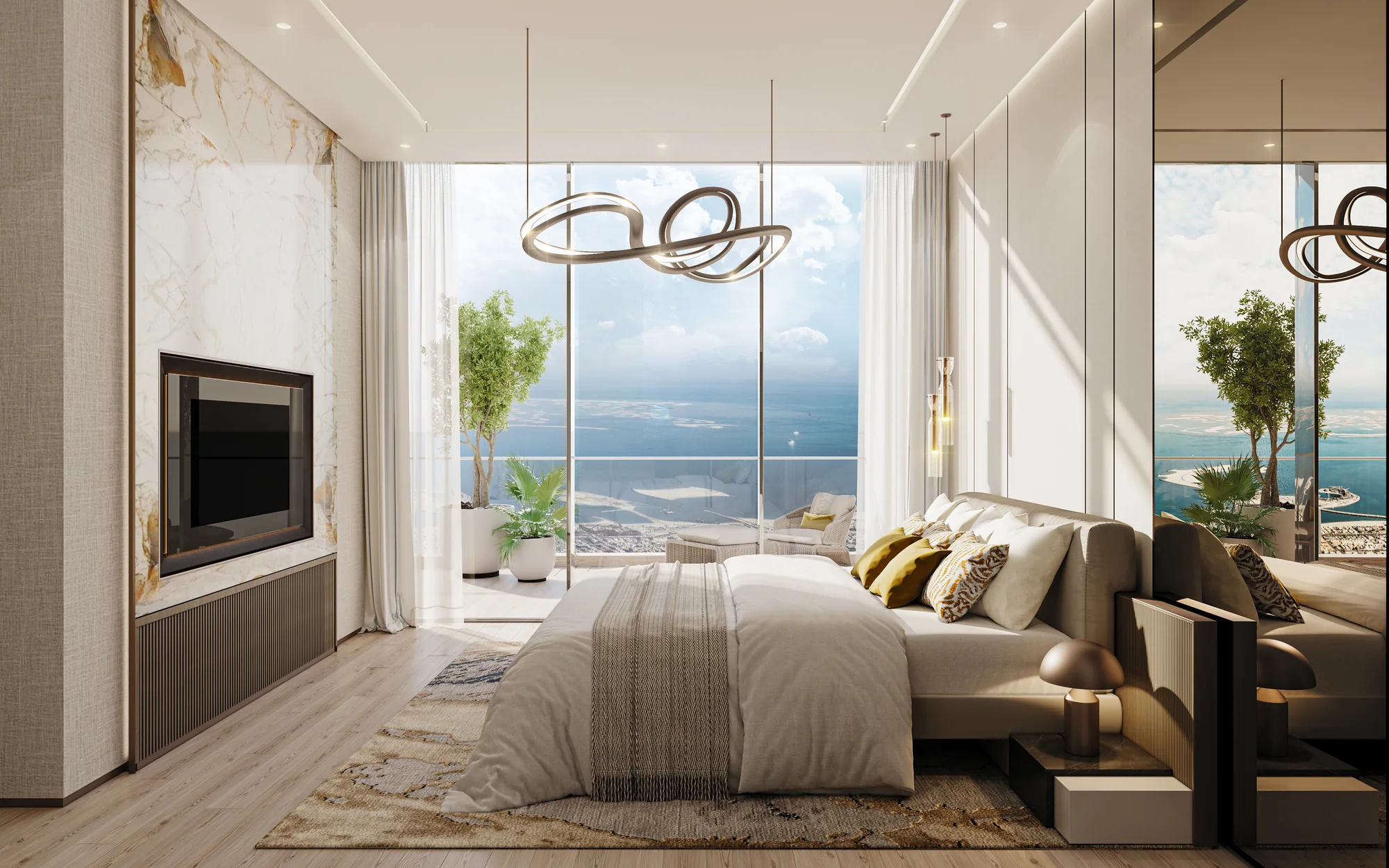 Safa Gate, Master-Schlafzimmer mit Blick