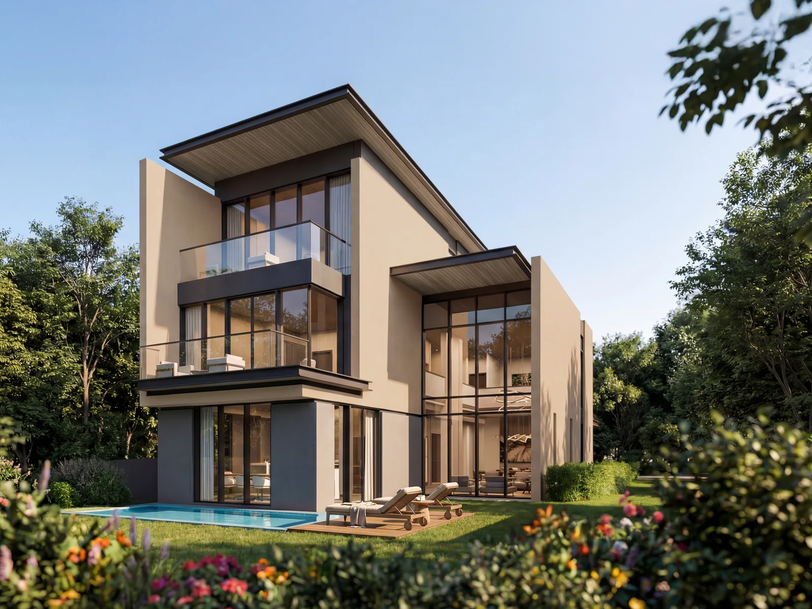 Sobha City, Orchard-Villa mit Innenhof