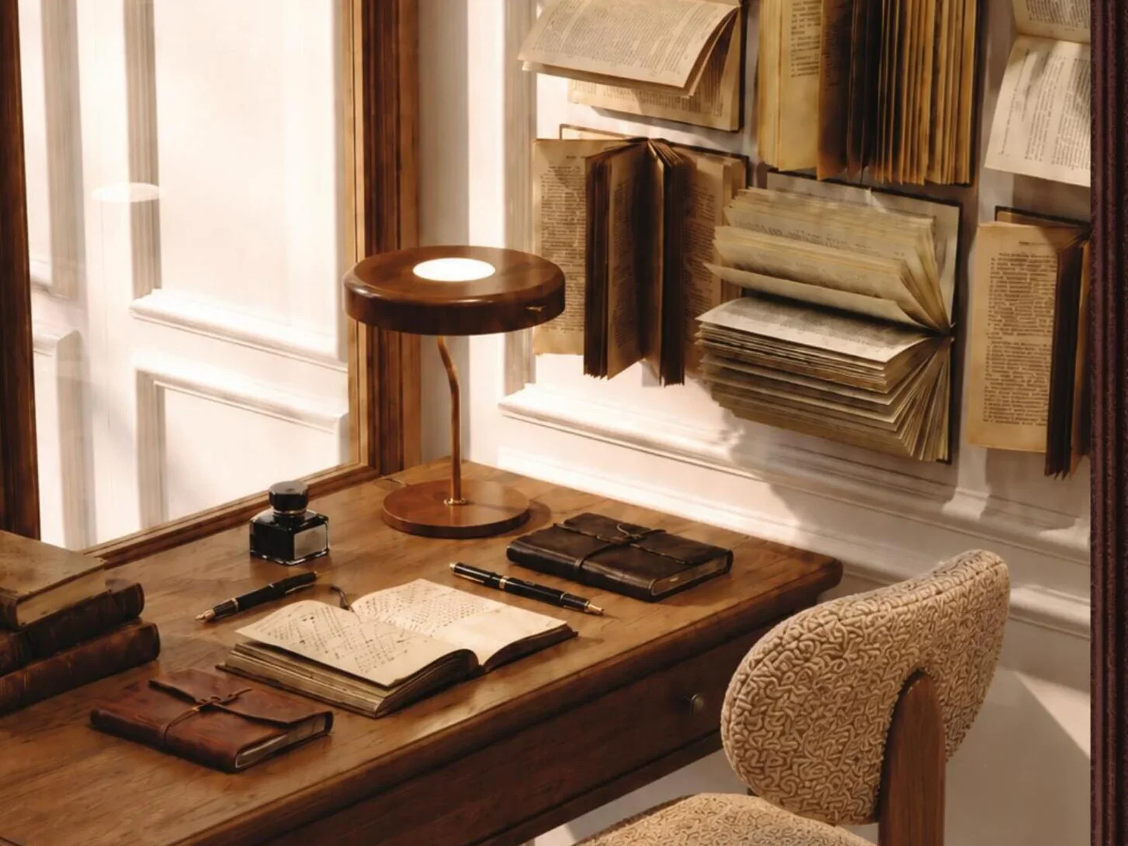 The Archive by Imtiaz, Writer's Room mit Schreibtisch am Fenster