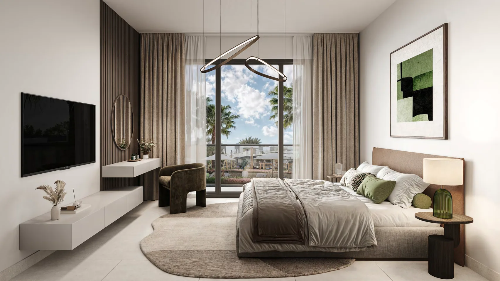 Verdes by Haven, Schlafzimmer mit Ausblick