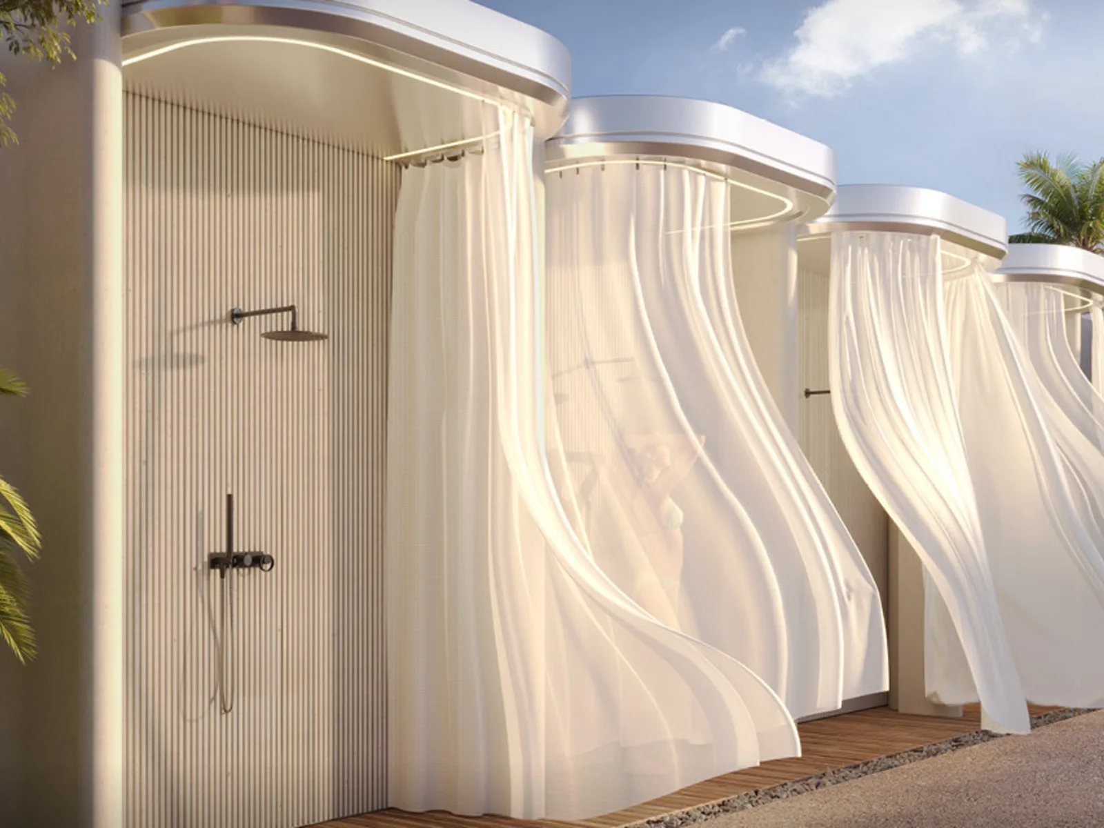 Weybridge Gardens 4, Rooftop-Cabanas mit Sunbathing-Lounge