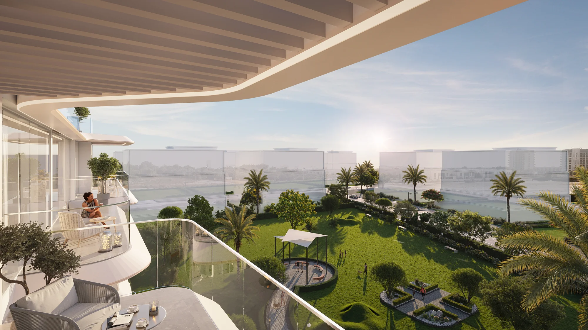 Woodland Crest, Balkon mit Park-Blick