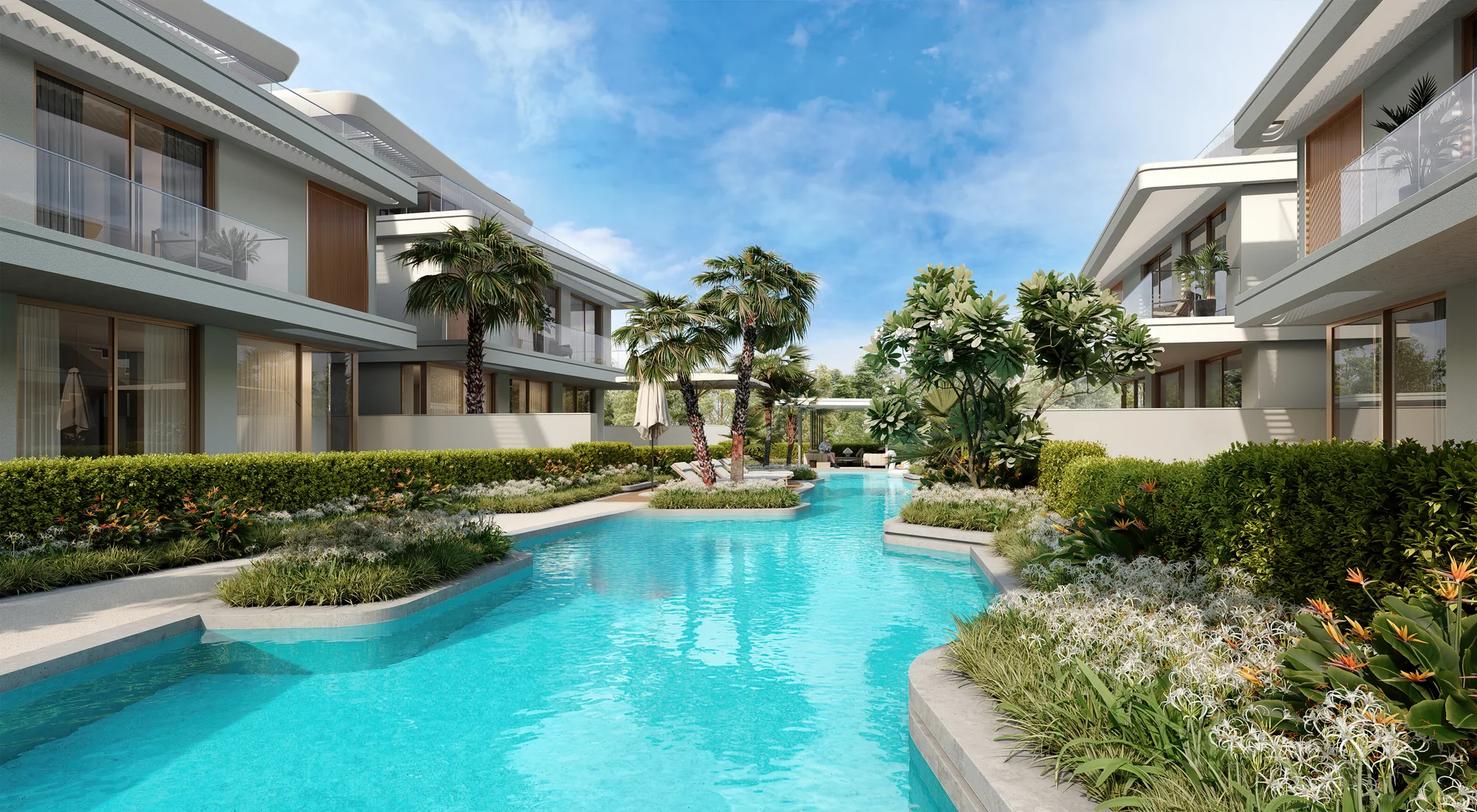 The Woodland Residences, Lagune und Lazy River