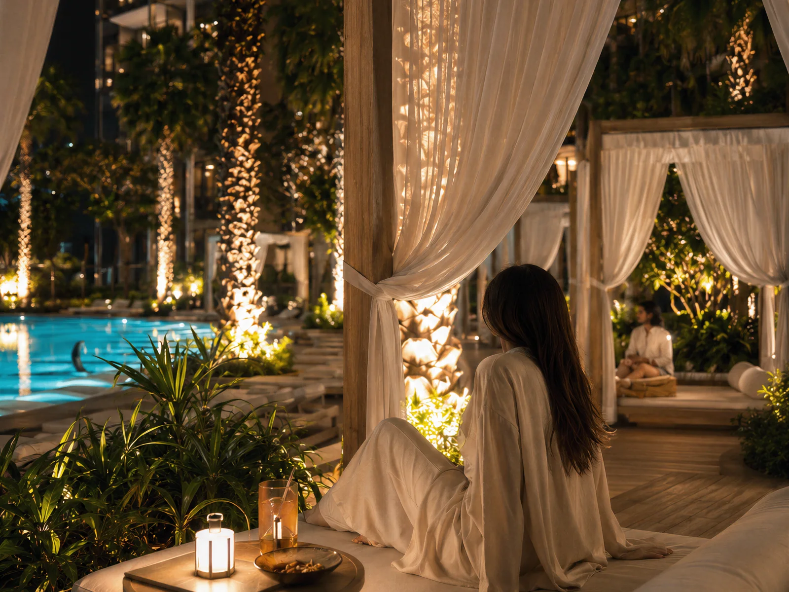 Binghatti Wraith, Cabana- und Loungebereich